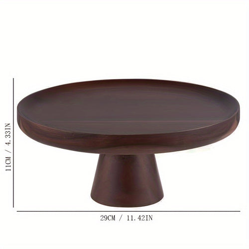 Suporte para Bolo de Madeira de Acácia, Prato de Bolo de Madeira de Acácia, Mesa de Sobremesa, Mousse Pele de Neve, Prato de Cupcake, Cúpula de Vidro para Bolo, Cúpula de Vidro com Base de Madeira e Estilos Sem Tampa de Vidro, Prato de Bolo, Expositor de Bolo, Tampa de Bolo, Prato de Jantar para