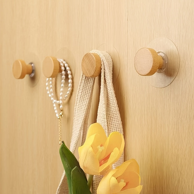 3 Peças de Ganchos Autoadesivos para Parede - Acabamento Grão, Ideal para Pendurar Roupas, Casacos, Chapéus, Toalhas - Instalação Sem Furação, para Armários, Portas, Guarda-Roupas, Gavetas - Ganchos