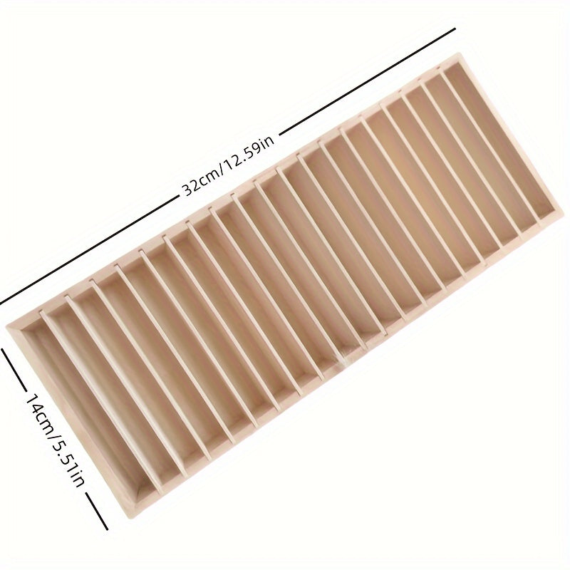  Organizador Elegante de Acessórios de Cabelo em Madeira com Bandeja Destacável - Perfeito para Guardar Faixas de Cabelo, Joias & Cartões de Visita