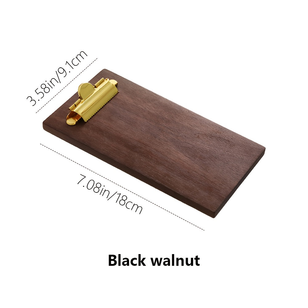 1 peça Mini Prancheta de Madeira Pequena Prancheta. Suporte de Exibição, Quadro de Memorandos. Prancheta de Receitas de Culinária, Adequada para Restaurantes, Escolas, Garçons, Garçons de Convidados, Suportes de Menu