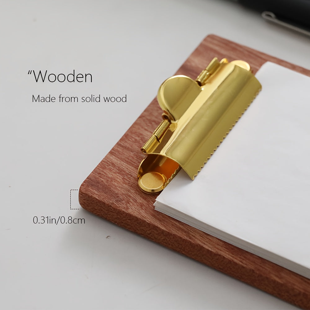 1 peça Mini Prancheta de Madeira Pequena Prancheta. Suporte de Exibição, Quadro de Memorandos. Prancheta de Receitas de Culinária, Adequada para Restaurantes, Escolas, Garçons, Garçons de Convidados, Suportes de Menu