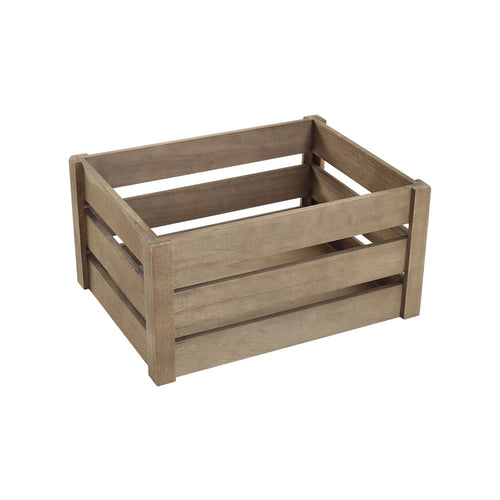 1peça Cesta de armazenamento retangular multifuncional em madeira de fazenda rústica para festas, escritórios, quartos, cozinhas, armários, 3 tamanhos, vinho, frutas, legumes, brinquedos, organizador de livros, cesta de prateleira