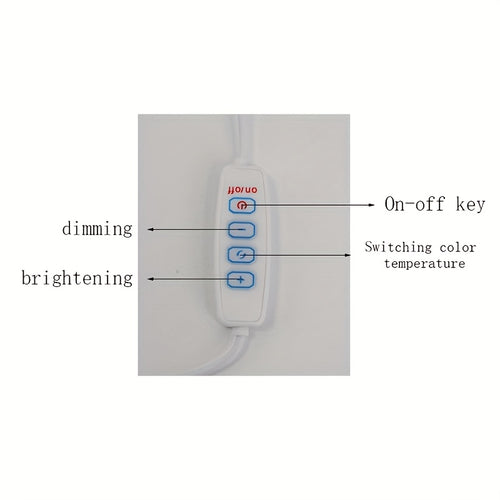 Luminária de Mesa LED de Toque com Regulagem de Intensidade, Design Minimalista Moderno com Três Modos de Iluminação, Adequada para Quarto, Sala de Estar, Escritório e Outros Ambientes Decorativos