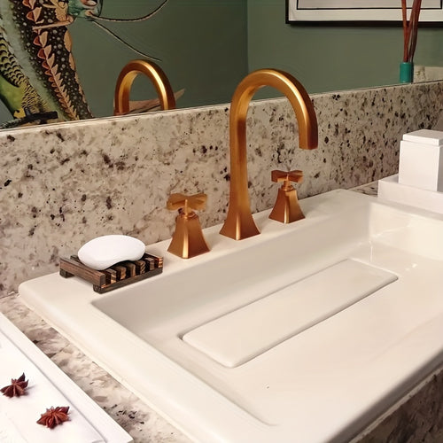 2 unidades de saboneteira de madeira elegante com design de drenagem automática - Adequada para chuveiros e casas de banho, não requer fonte de alimentação, melhore o ambiente da sua casa de banho