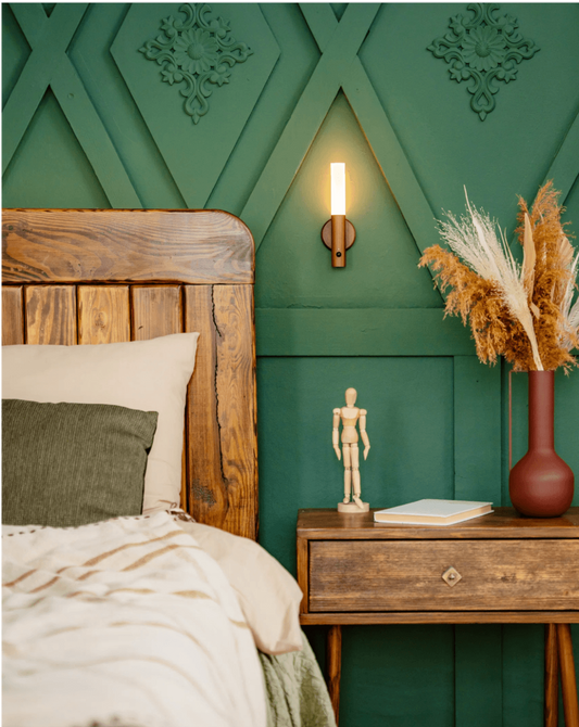 Rechargeable Wooden Sconce