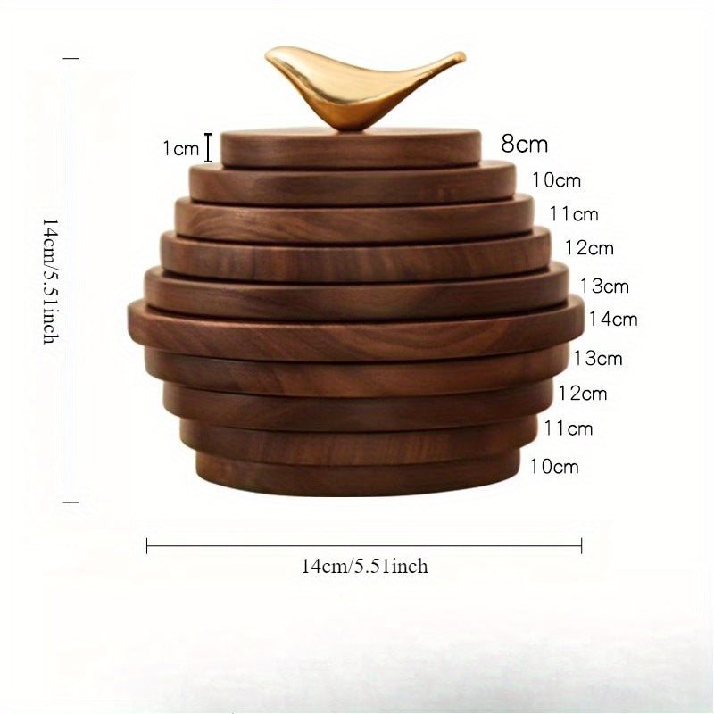 Conjunto de Bases de Isolamento Térmico em Madeira de Nogueira Preta para Mesa de Jantar, Bases Anti-Queimadura e Resistentes ao Calor para Copos de Café, Tapetes para Panelas e Tapetes para Chaleiras, Feitas de Madeira Maciça, Perfeitas como Presentes para Família, Amigos e Professores