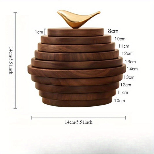 Conjunto de Bases de Isolamento Térmico em Madeira de Nogueira Preta para Mesa de Jantar, Bases Anti-Queimadura e Resistentes ao Calor para Copos de Café, Tapetes para Panelas e Tapetes para Chaleiras, Feitas de Madeira Maciça, Perfeitas como Presentes para Família, Amigos e Professores