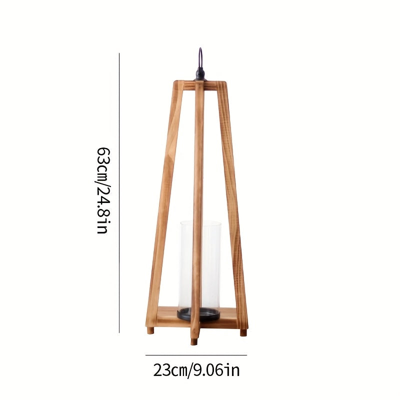 Suporte de Lanterna Vintage com Decoração de Pega, Castiçal Fácil e Portátil, Lanterna de Quintal de Casa de Campo, Adequado para Casamentos, Festas, Festivais, Celebrações, Ambiente Romântico, Decoração de Jardim de Adereços, Uso Interior e Exterior