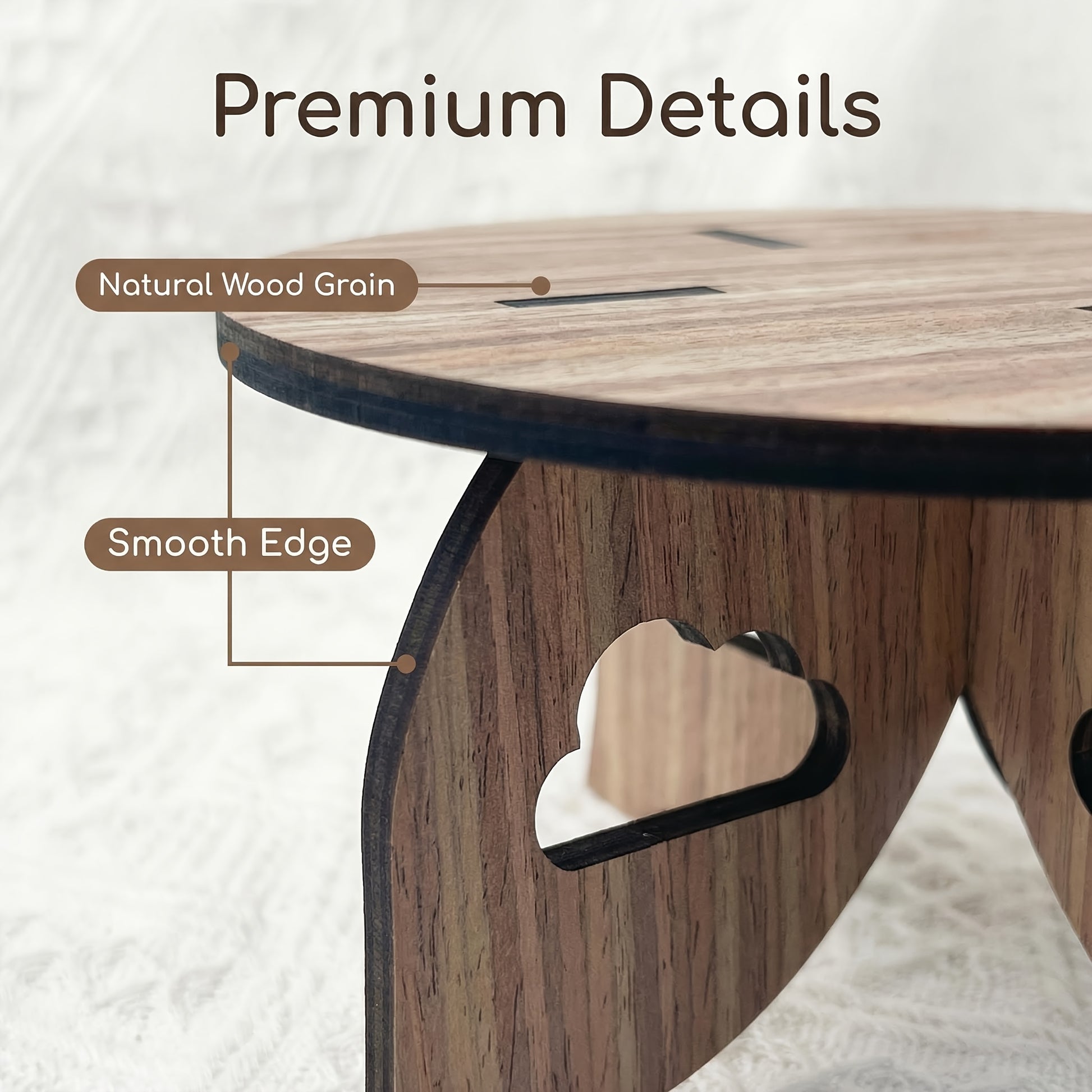 1 unidade, Prateleira de Mesa de Madeira, Suporte para Velas e Cosméticos, Estante Minimalista para Pequenos Ornamentos e Plantas Verdes, Montagem Fácil sem Furos, Multifuncional, Prateleira de Pé