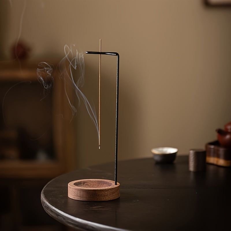 Retiro Aromático, Queimador de Incenso de Madeira Elegante - Perfeito para Yoga, Meditação & Relaxamento | Presente Ideal para o Dia das Mães & Natal