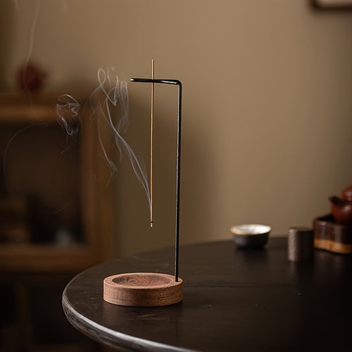 Retiro Aromático, Queimador de Incenso de Madeira Elegante - Perfeito para Yoga, Meditação & Relaxamento | Presente Ideal para o Dia das Mães & Natal