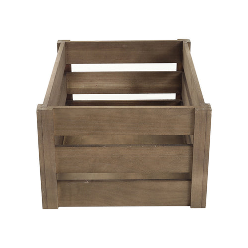 1peça Cesta de armazenamento retangular multifuncional em madeira de fazenda rústica para festas, escritórios, quartos, cozinhas, armários, 3 tamanhos, vinho, frutas, legumes, brinquedos, organizador de livros, cesta de prateleira