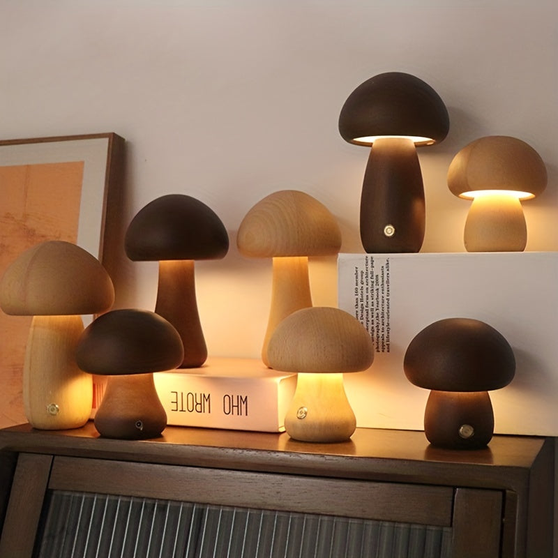 1 peça Luz Noturna LED, Abajur de Mesa Fofo de Cogumelo, Luz de Cogumelo Fofa, Luz com Interruptor de Toque, Luz Decorativa de Cogumelo, Lâmpada LED de Cogumelo