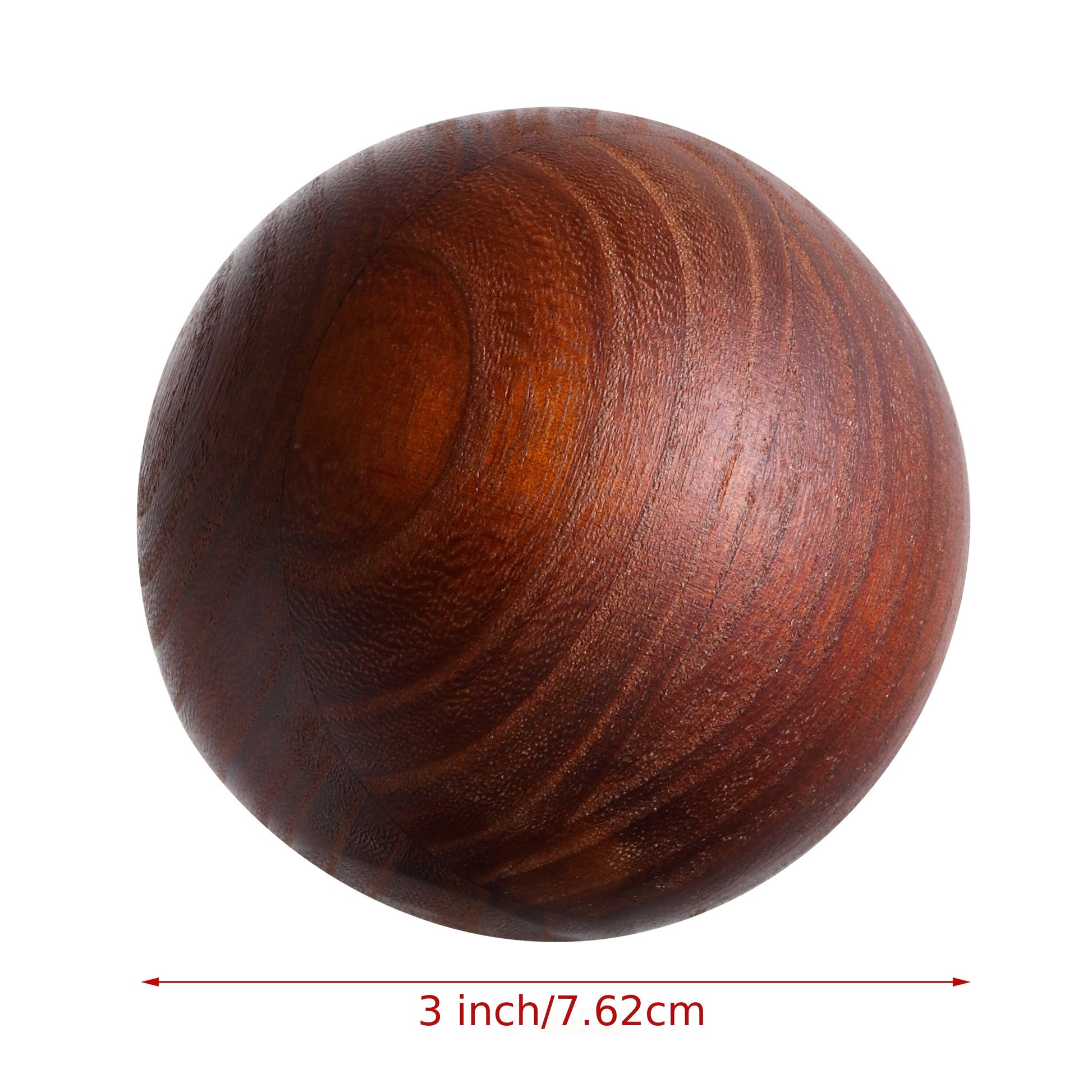 3 Peças Conjunto de Bolas de Árvore de Madeira/Flor - Esferas Decorativas de Madeira Maciça para Natal, Ação de Graças - Centro de Mesa Rústico e Elegante, Esferas de Madeira com Grão para Mesa de Jantar, Escritório, Família