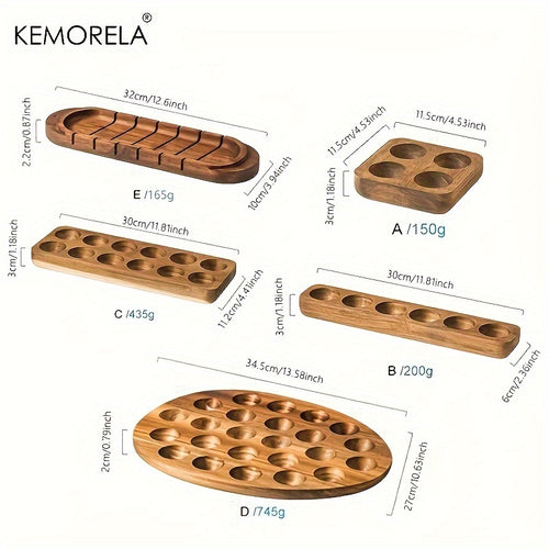KEMORELA Caixa de Armazenamento de Ovos em Madeira 1 peça Bandeja para Ovos Suporte de Armazenamento Doméstico com Múltiplos Compartimentos Organizador de Cozinha Ferramentas