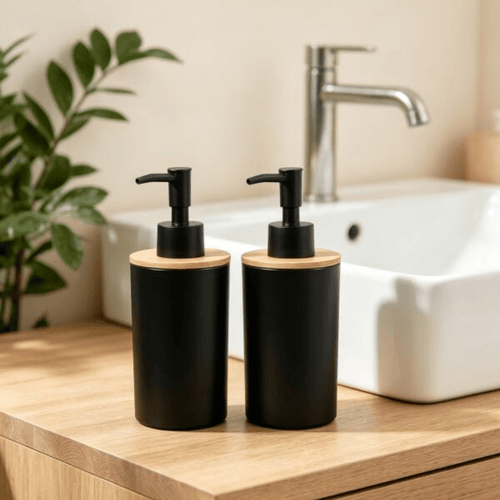 Frasco Dispensador de Loção com Tampa para Banheiro e Cozinha, Frasco de Gel de Banho com Bomba, Dispensador de Sabonete para Banheiro, Frasco de Banho, Dispensador de Sabonete