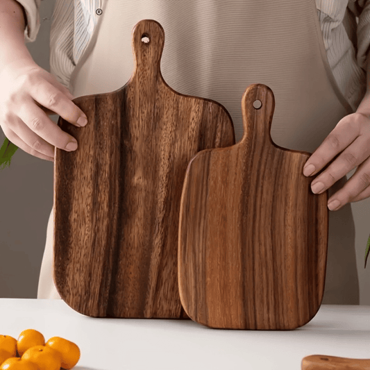 Premium Wooden Cutting Board with Handle