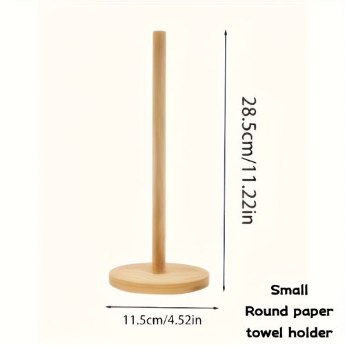 Suporte de Papel Toalha para Cozinha e Sala de Jantar - um Suporte de Rolo de Bancada Auto-Sustentável que Organiza Verticalmente, Ideal para Casa, Restaurantes, Casas de Banho e Quartos - Feito de Material Natural com um Extremo Texturado