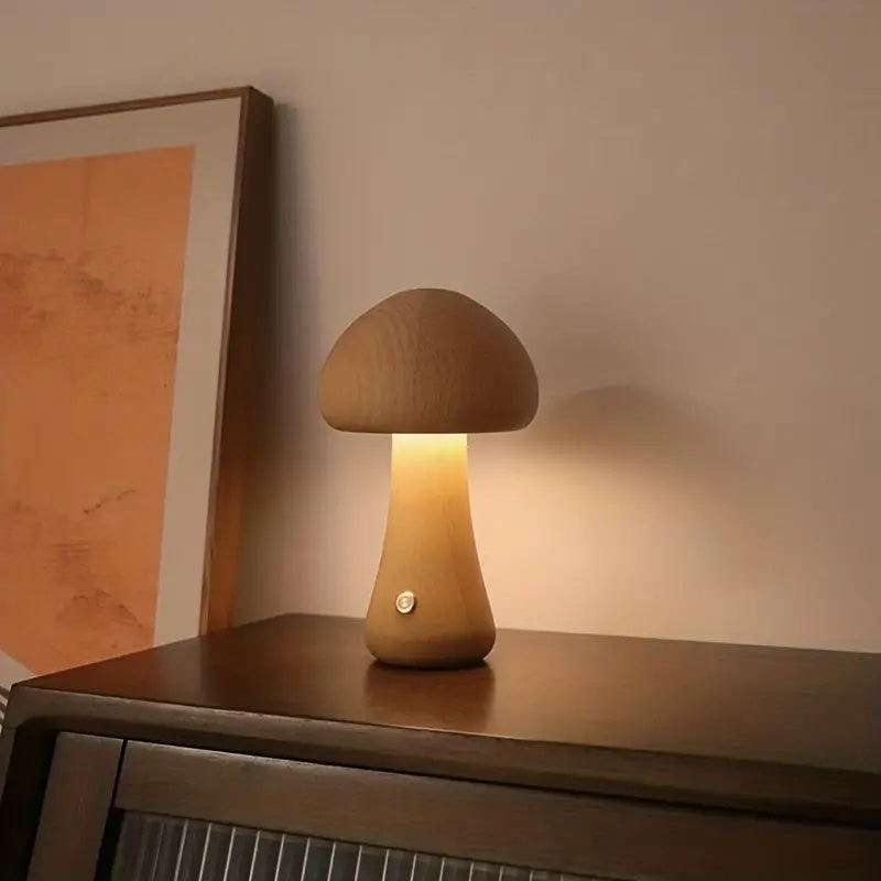 1 peça Luz Noturna LED, Abajur de Mesa Fofo de Cogumelo, Luz de Cogumelo Fofa, Luz com Interruptor de Toque, Luz Decorativa de Cogumelo, Lâmpada LED de Cogumelo