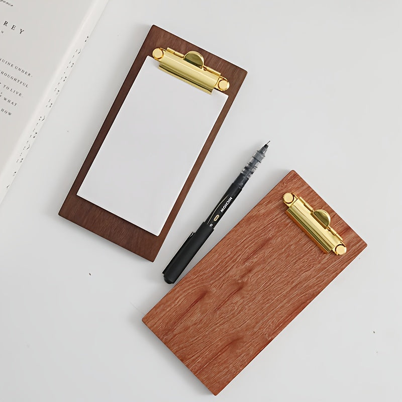 1 peça Mini Prancheta de Madeira Pequena Prancheta. Suporte de Exibição, Quadro de Memorandos. Prancheta de Receitas de Culinária, Adequada para Restaurantes, Escolas, Garçons, Garçons de Convidados, Suportes de Menu