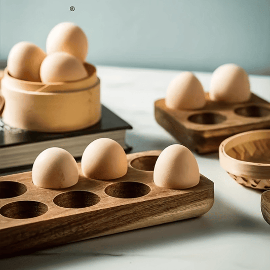 Wooden Egg Storage Tray