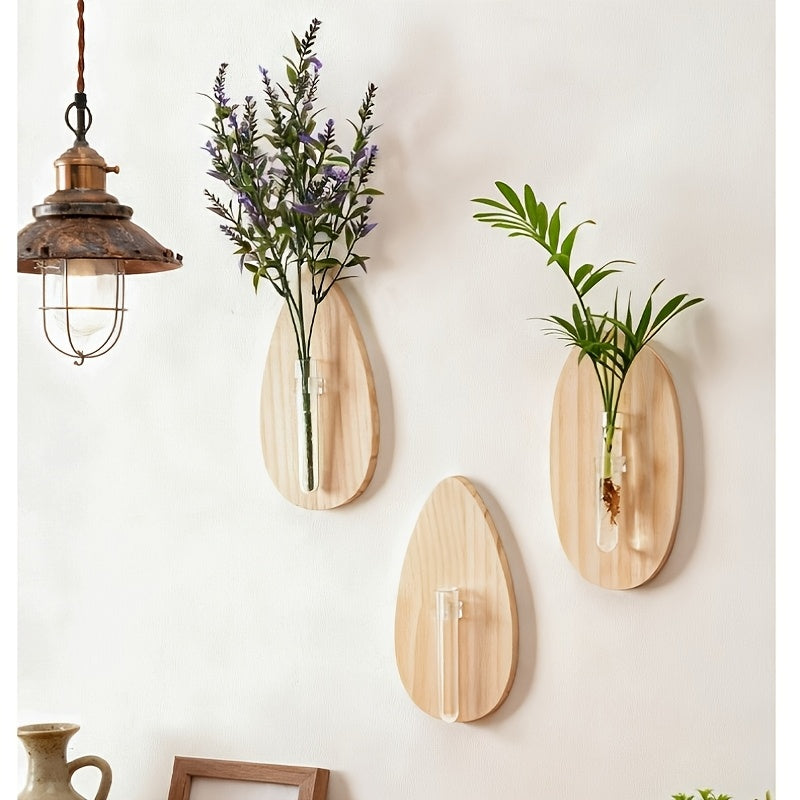 Novas Prateleiras Flutuantes de Madeira, Arte de Decoração para Casa, Decorações de Parede, Vasos de Parede, Pendurais de Parede Hidropónicos Minimalistas