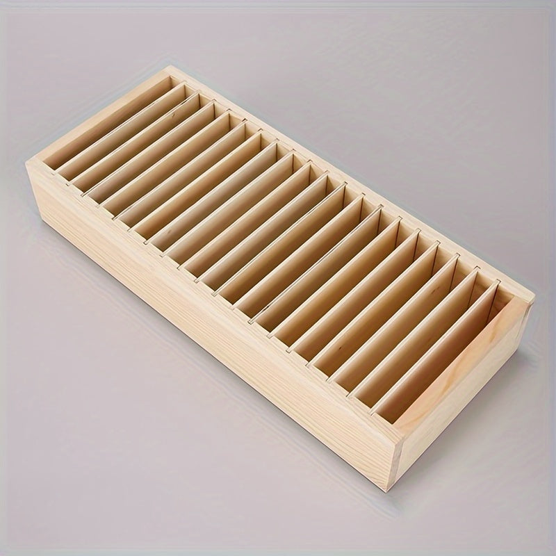  Organizador Elegante de Acessórios de Cabelo em Madeira com Bandeja Destacável - Perfeito para Guardar Faixas de Cabelo, Joias & Cartões de Visita
