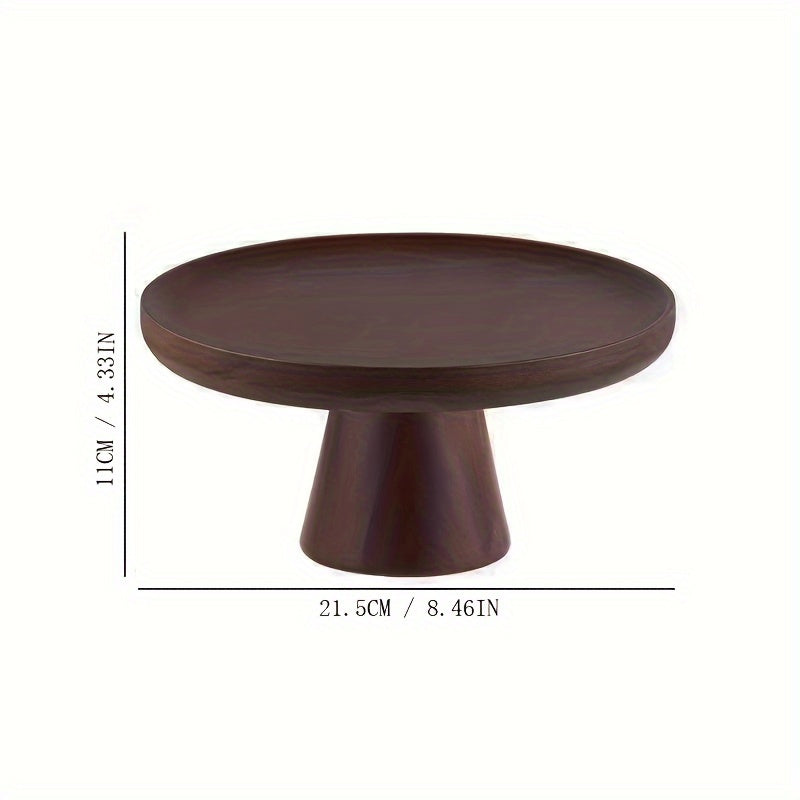 Suporte para Bolo de Madeira de Acácia, Prato de Bolo de Madeira de Acácia, Mesa de Sobremesa, Mousse Pele de Neve, Prato de Cupcake, Cúpula de Vidro para Bolo, Cúpula de Vidro com Base de Madeira e Estilos Sem Tampa de Vidro, Prato de Bolo, Expositor de Bolo, Tampa de Bolo, Prato de Jantar para