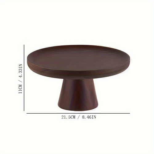 Suporte para Bolo de Madeira de Acácia, Prato de Bolo de Madeira de Acácia, Mesa de Sobremesa, Mousse Pele de Neve, Prato de Cupcake, Cúpula de Vidro para Bolo, Cúpula de Vidro com Base de Madeira e Estilos Sem Tampa de Vidro, Prato de Bolo, Expositor de Bolo, Tampa de Bolo, Prato de Jantar para