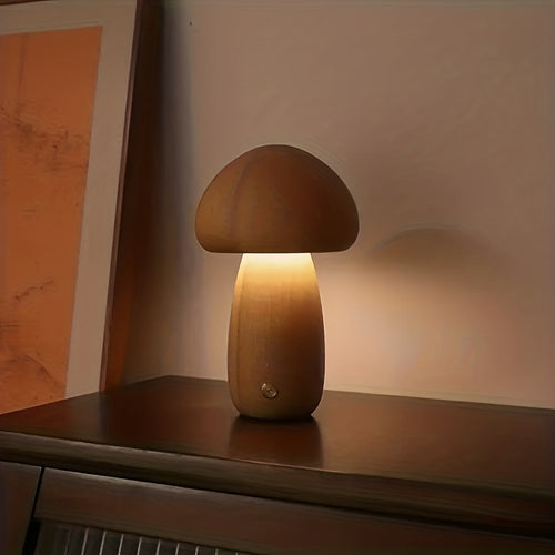 1 peça Luz Noturna LED, Abajur de Mesa Fofo de Cogumelo, Luz de Cogumelo Fofa, Luz com Interruptor de Toque, Luz Decorativa de Cogumelo, Lâmpada LED de Cogumelo