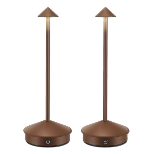 Kit com 2 Luminárias de Mesa sem Fio Portáteis LED Recarregáveis com Toque, Luminárias de Cogumelo com 3 Cores e Dimmer Contínuo para Quarto, Sala de Jantar, Sala de Estar, Acampamento