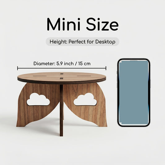 1 unidade, Prateleira de Mesa de Madeira, Suporte para Velas e Cosméticos, Estante Minimalista para Pequenos Ornamentos e Plantas Verdes, Montagem Fácil sem Furos, Multifuncional, Prateleira de Pé