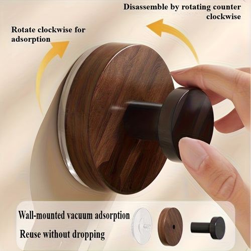2 Peças de Ganchos Pesados para Banheiro e Cozinha Sem Furação, Montagem com Ventosa Forte, Organizador Economizador de Espaço para Toalhas, Casacos, Chapéus e Bolsas - Instalação Fácil em Portas e Armários, Decoração Ideal para Casa, Construção Resistente, Ganchos Multiuso Essenciais para Pequenos