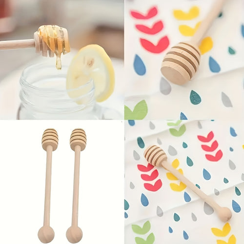 Colher de Mel com Cabo Longo, Perfeita para Mexer Mel, Xarope de Bordo, Marmelada ou Molho de Chocolate. Uma Ferramenta Reutilizável Ideal para Cozinhas Domésticas, Pequeno-Almoço e Como Lembrança de Festa para Casamentos e Aniversários, Também Adequada para Piqueniques Enquanto Minimiza.