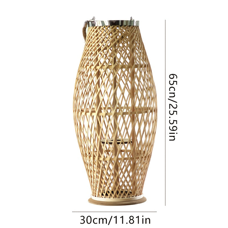 Lanternas de Madeira, Castiçais de Bambu, Artigos Decorativos para um Jantar à Luz de Vela, Adereços de Fotografia e Lanternas de Chão para Interior