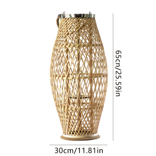 Lanternas de Madeira, Castiçais de Bambu, Artigos Decorativos para um Jantar à Luz de Vela, Adereços de Fotografia e Lanternas de Chão para Interior