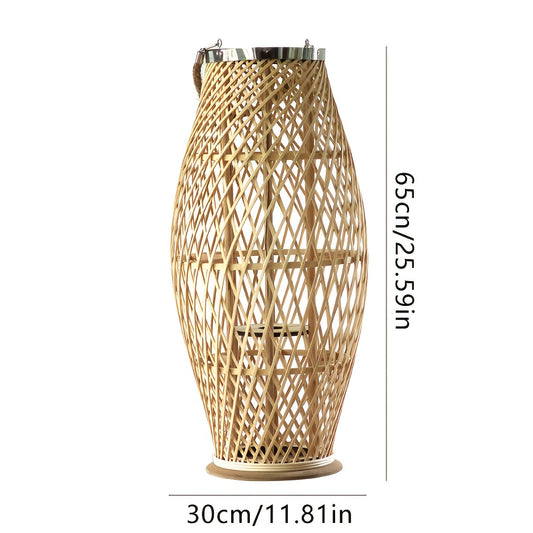 Lanternas de Madeira, Castiçais de Bambu, Artigos Decorativos para um Jantar à Luz de Vela, Adereços de Fotografia e Lanternas de Chão para Interior