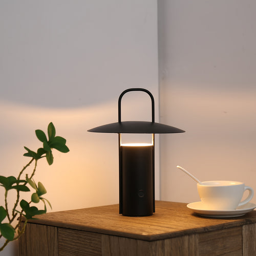 Candeeiro de Mesa Sem Fios Clássico, com Controlo Tátil para Cores LED e Brilho Ajustáveis. Recarregável por USB. Adequado para Uso em Quartos, Salas de Estar, Cafés, Hotéis, Etc. Ideal para Ambiente Romântico de Noites de Encontro.