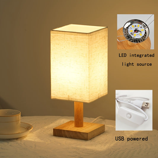 1pc Lâmpada de Mesa Nostálgica Retro, Minimalista e Criativa, Lâmpada de Cabeceira, Lâmpada de Cabeceira de Quarto, Decoração de Casa Alimentada por USB