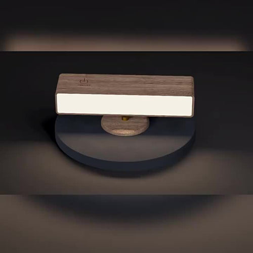 Candeeiro de Parede LED de Madeira Inspirado na Natureza: Iluminação Suave, Design Minimalista Escandinavo, Perfeito para Criar Ambientes Confortáveis e Tranquilos em Quartos e Corredores