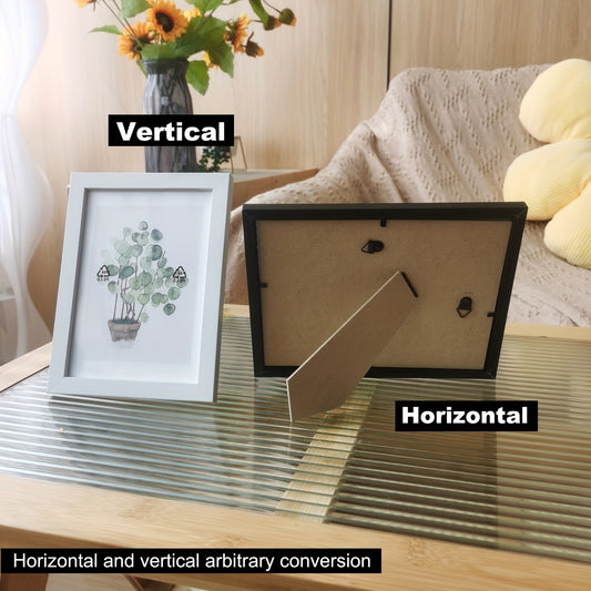 1 moldura de foto de madeira com capa dura