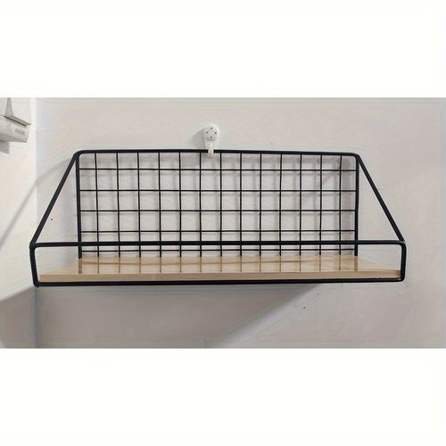 Um Rack de Arrumação de Parede para Quartos de Estudantes, Perfeito para Estudantes Universitários, Sem Necessidade de Furar
