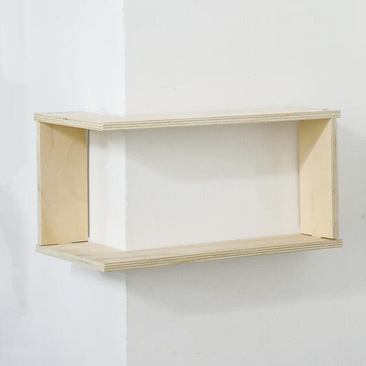 Prateleira de Canto de Armazenamento em Ângulo Reto de 90°, Prateleira Flutuante de Parede, Fácil Instalação, Ideal para Decoração de Casa e Decoração de Quarto na Sala de Estar, Quarto, Plantas, Colecionáveis, Livros, Material de Madeira, Prateleiras de Canto