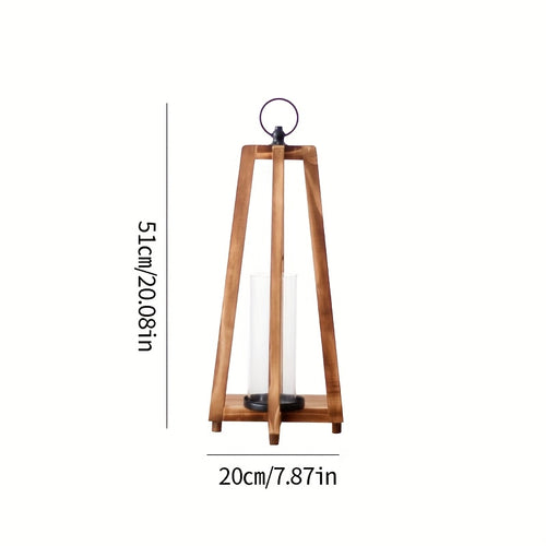 Suporte de Lanterna Vintage com Decoração de Pega, Castiçal Fácil e Portátil, Lanterna de Quintal de Casa de Campo, Adequado para Casamentos, Festas, Festivais, Celebrações, Ambiente Romântico, Decoração de Jardim de Adereços, Uso Interior e Exterior