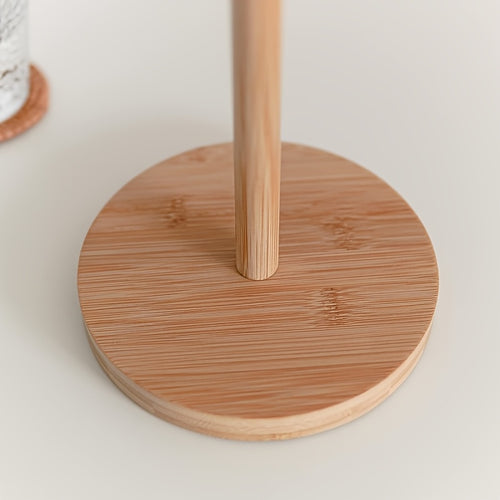Suporte de Papel Toalha para Cozinha e Sala de Jantar - um Suporte de Rolo de Bancada Auto-Sustentável que Organiza Verticalmente, Ideal para Casa, Restaurantes, Casas de Banho e Quartos - Feito de Material Natural com um Extremo Texturado