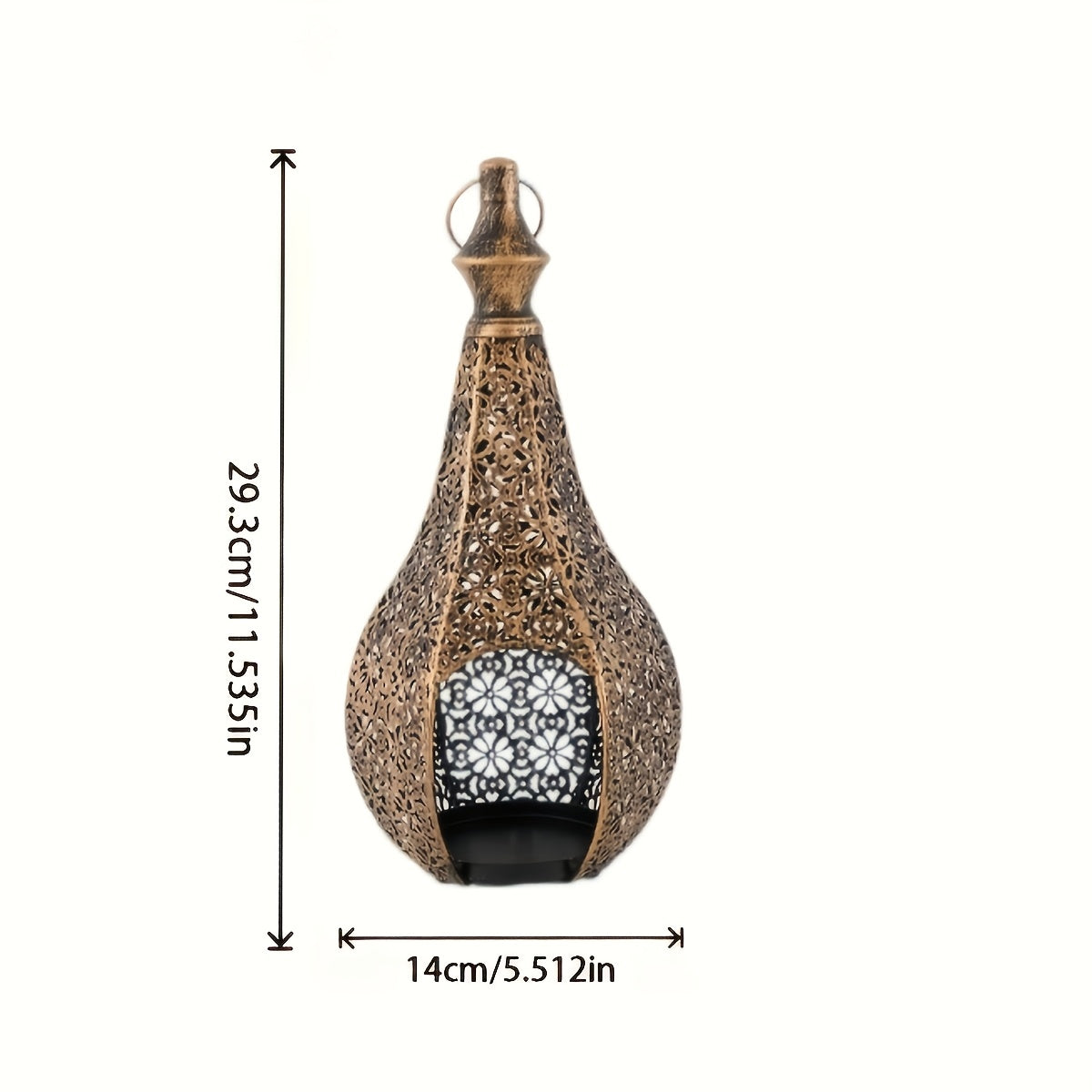 2 Peças de Suportes para Velas Lanterna Marroquina - Elegantes Castiçais de Ferro Forjado com Padrões Intrincados de Treliça, Compatíveis para Decoração de Natal, Diwali, Ramadã, Eid - Lanterna Marroquina Durável para Casa e Jardim (Velas Não Incluídas)