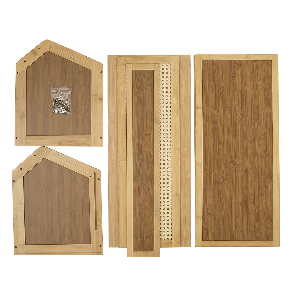 1pc Caixa Organizadora de Grande Capacidade com Tampa de Abrir - Construção Robusta em Madeira, Caixa de Arrumação Empilhável para Cozinha, Sala de Estar, Quarto, Garagem, Escritório - Organizador Economizador de Espaço para Casa, Brinquedos, Roupa, Ferramentas, Acessórios para Animais de Estimação - Compatível com Mode