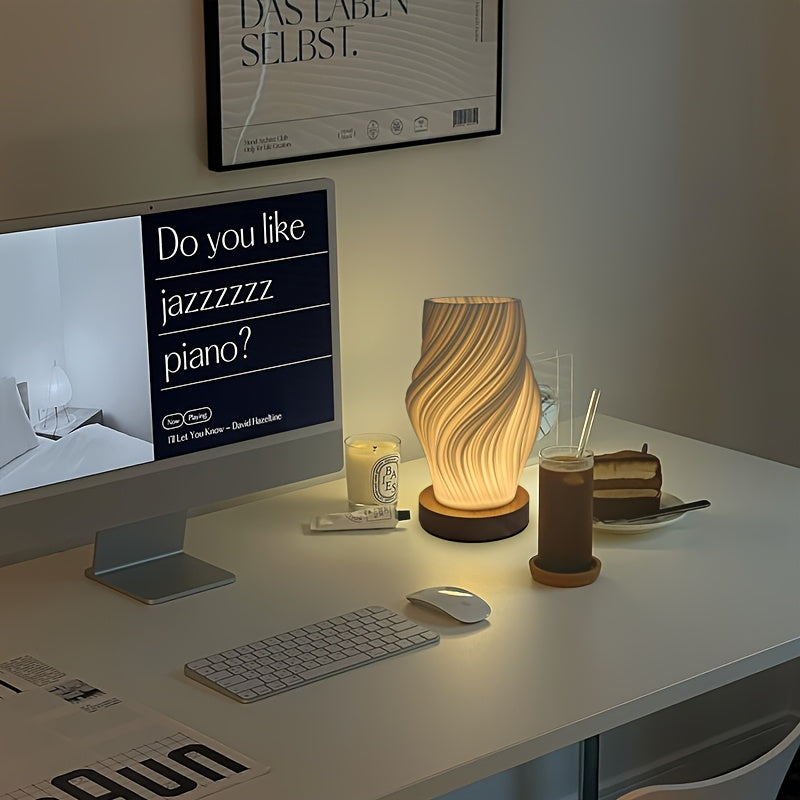 Luminária de Mesa LED de Toque com Regulagem de Intensidade, Design Minimalista Moderno com Três Modos de Iluminação, Adequada para Quarto, Sala de Estar, Escritório e Outros Ambientes Decorativos