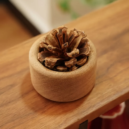 Difusão Duradoura por Mais de 8 Horas, Difusor de Aroma de Pinheiro, Item de Decoração para Casa, Sem Chama, Ornamento para Carro, Artesanato de Mesa em Estilo Nórdico Elegante, Difusor de Aroma 'Sem Perfume', Sem Bateria