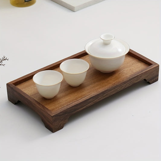 Tabuleiro Retangular de Madeira Individual, com 29,97 cm, Perfeito para Guardar Frascos de Loção no Balcão da Sua Pia. Ótimo para Organizar Artigos de Casa de Banho e Melhorar a Decoração